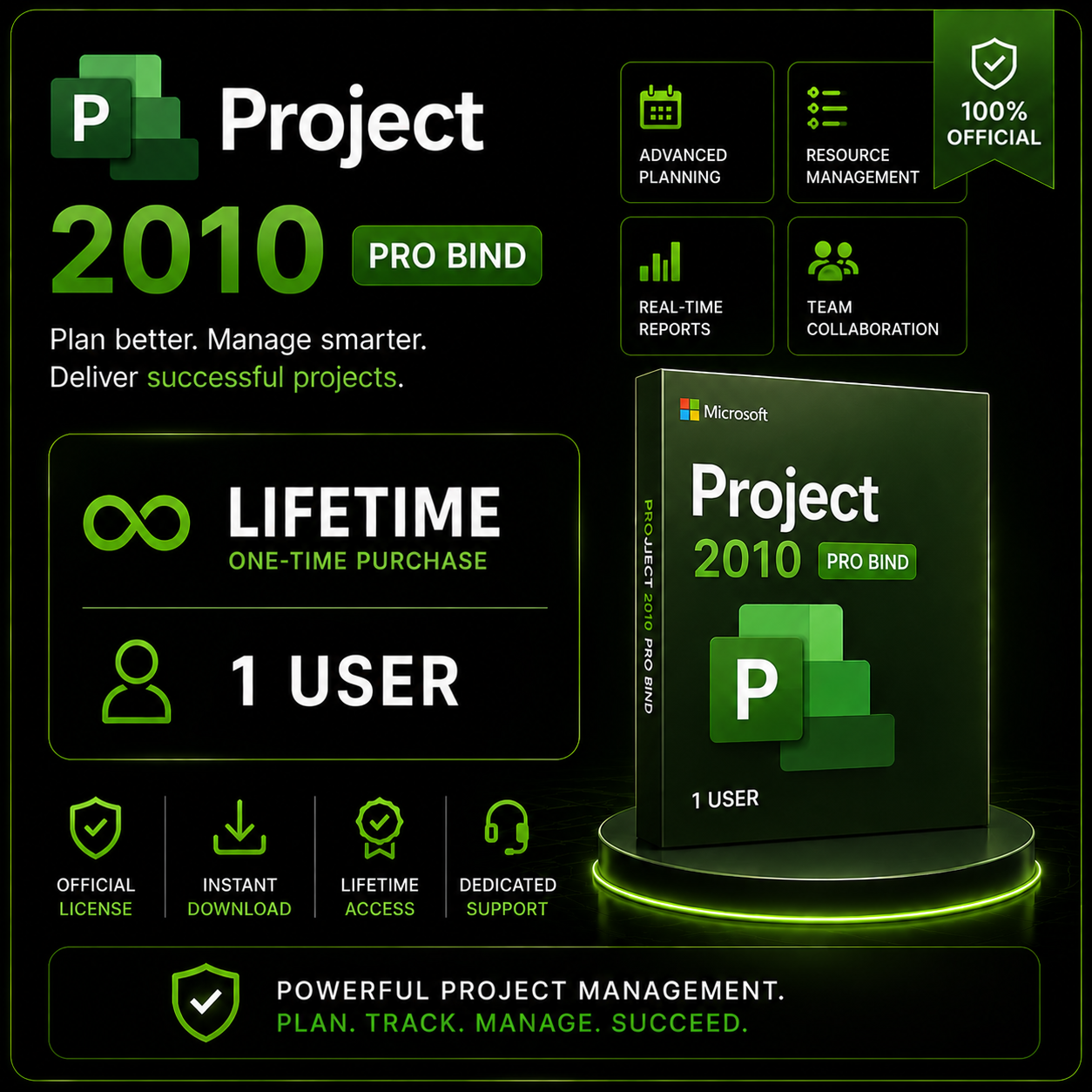 Project 2010 Pro - Lifetime - 1 PC