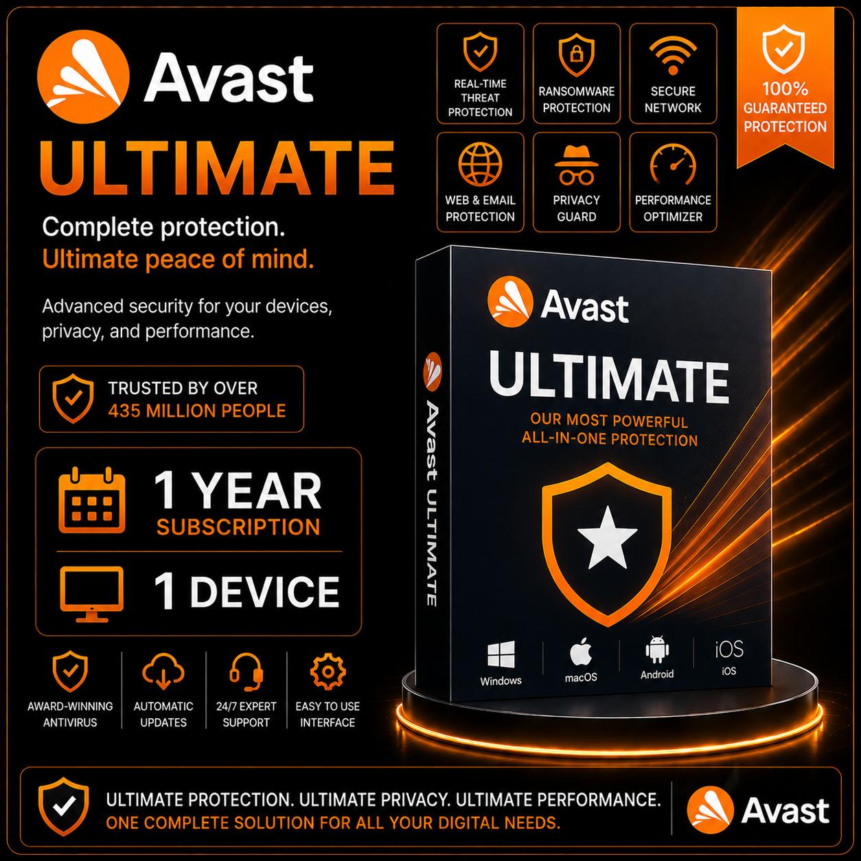 Avast Ultimate - 1 Year - 1 Device