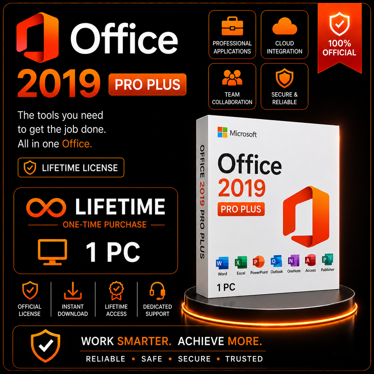 Office 2019 Pro Plus - Lifetime - 1 PC