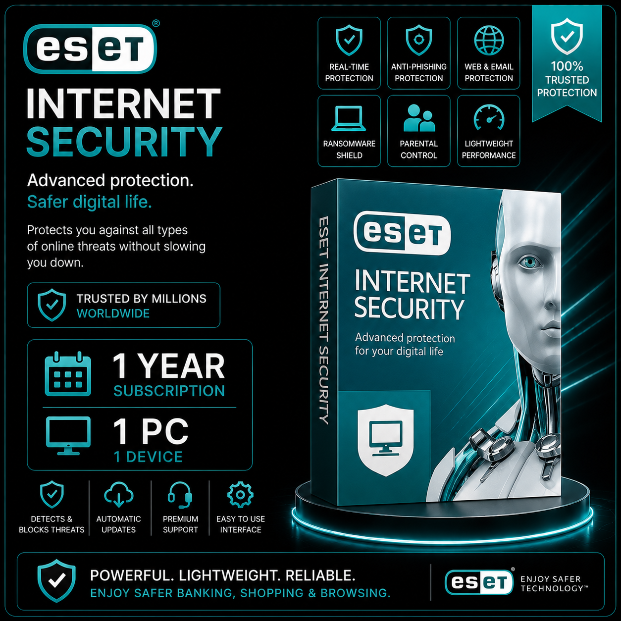 ESET Internet Security - 1 Year - 1 PC
