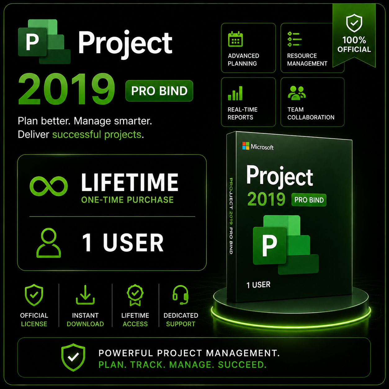 Project 2019 Pro Bind - Lifetime - 1 User
