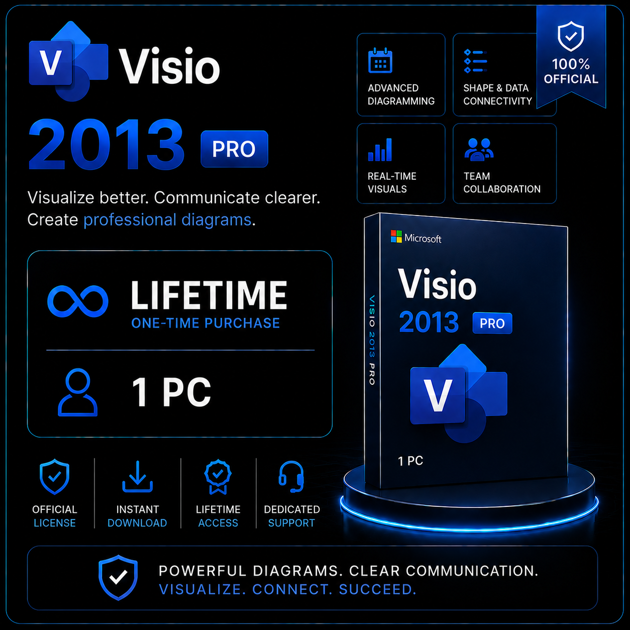 Visio 2013 Pro - Lifetime - 1 PC