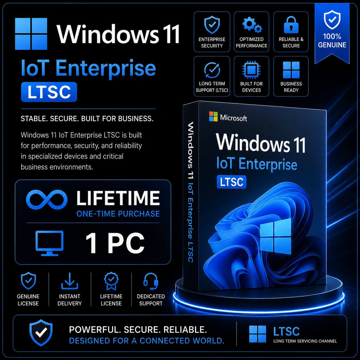 Windows 11 IoT Enterprise LTSC - Lifetime - 1 PC